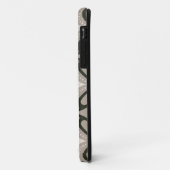 Beige en bruine retro cirkelvormen Case-Mate iPhone case (Achterkant/links)