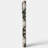 Beige en bruine retro cirkelvormen Case-Mate iPhone case (Achterkant / Links)