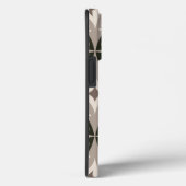 Beige en bruine retro cirkelvormen Case-Mate iPhone case (Achterkant / Rechts)