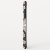 Beige en bruine retro cirkelvormen Case-Mate iPhone case (Achterkant/links)