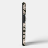 Beige en bruine retro cirkelvormen Case-Mate iPhone case (Achterkant / Rechts)
