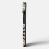 Beige en bruine retro cirkelvormen Case-Mate iPhone case (Achterkant / Links)