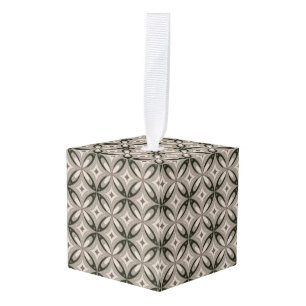 Beige en bruine retro cirkelvormen decoratie