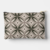 Beige en bruine retro cirkelvormen etui (Achterkant)