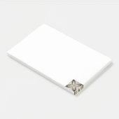 Beige en bruine retro cirkelvormen post-it® notes (Schuin)