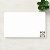 Beige en bruine retro cirkelvormen post-it® notes (Kantoor)