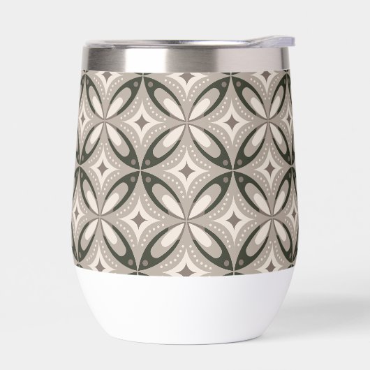 Beige en Bruine Retro ronde vormen (Links)