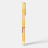 Beige en bruine strepen, gepersonaliseerde naam Case-Mate iPhone case (Achterkant / Rechts)