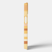 Beige en bruine strepen, gepersonaliseerde naam Case-Mate iPhone case (Achterkant / Rechts)