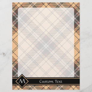 Beige en bruine Tartan