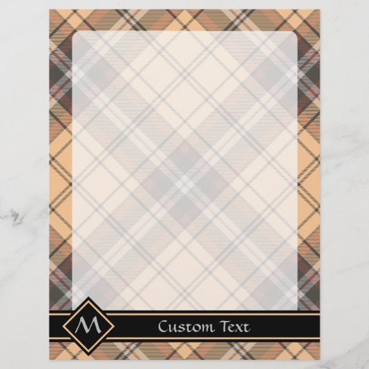 Beige en bruine Tartan (Voorkant)