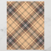 Beige en bruine Tartan (Achterkant)