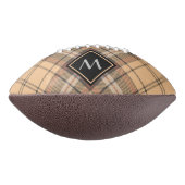 Beige en bruine Tartan American Football (Gedraaid 90)