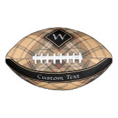 Beige en bruine Tartan American Football (Voorkant)