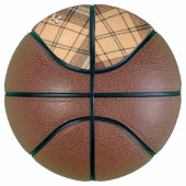 Beige en bruine Tartan Basketbal (Rechts)
