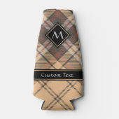 Beige en bruine Tartan Flesjeskoeler (Voorkant)