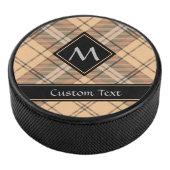 Beige en bruine Tartan Hockey Puck (3/4)