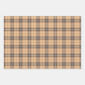 Beige en bruine Tartan Inpakpapier Vel (Voorkant)