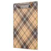 Beige en bruine Tartan Klembord (Links)