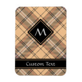 Beige en bruine Tartan Magneet (Verticaal)