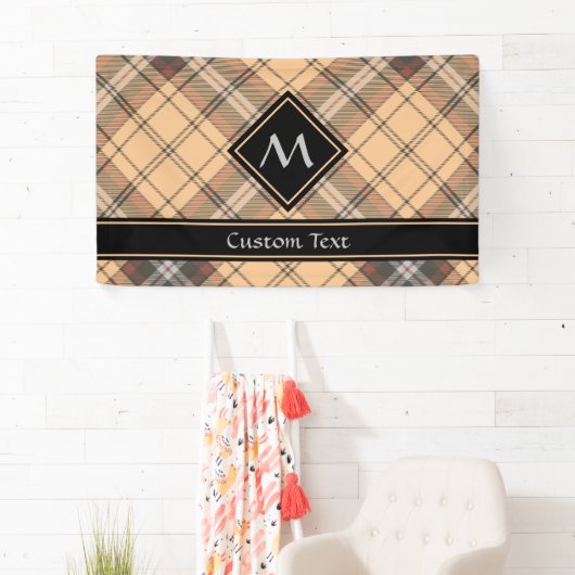 Beige en bruine Tartan Spandoek (Insitu)