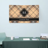 Beige en bruine Tartan Spandoek (Beurs)