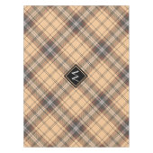 Beige en bruine Tartan Tafelkleed (Voorkant)