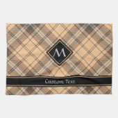 Beige en bruine Tartan Theedoek (Horizontaal)