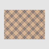 Beige en bruine Tartan Tissuepapier (Voorkant)