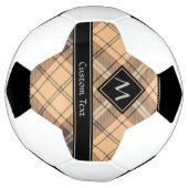 Beige en bruine Tartan Voetbal (Gedraaid)