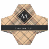 Beige en bruine Tartan Voetbal (Enkel)