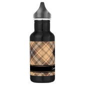 Beige en bruine Tartan Waterfles (Links)
