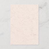 Beige en bruine tuinbruiloft QR-codetaart Informatiekaartje (Achterkant)