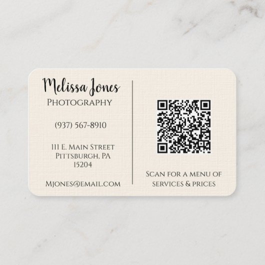 Beige en bruine Waterverf Butterfly Visitekaartje (Achterkant)