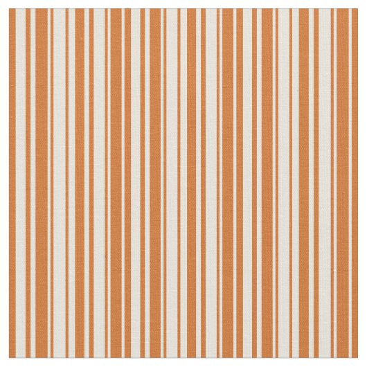 Beige en Chocolate Lines Patroon Stof (Close Up)