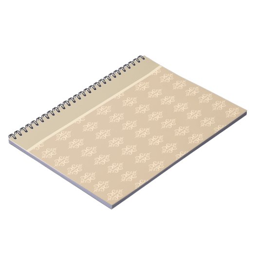 Beige en Cream Lace Notitieboek (Linkerzijde)