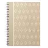 Beige en Cream Lace Notitieboek (Voorkant)