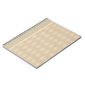 Beige en Crème Kanten Notitieboek (Linkerzijde)