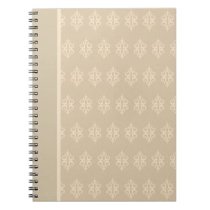 Beige en Crème Kanten Notitieboek