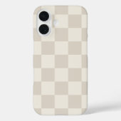 Beige en Crème Retro Rut Case-Mate iPhone Case (Achterkant)