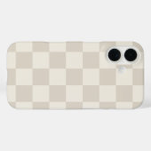 Beige en Crème Retro Rut Case-Mate iPhone Case (Achterkant (horizontaal))