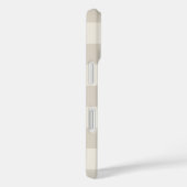 Beige en Crème Retro Rut Case-Mate iPhone Case (Achterkant / Rechts)
