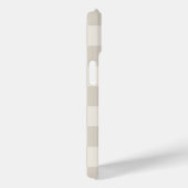 Beige en Crème Retro Rut Case-Mate iPhone Case (Achterkant / Rechts)