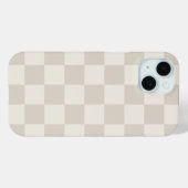 Beige en Crème Retro Rut Case-Mate iPhone Case (Achterkant (horizontaal))