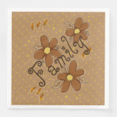 Beige en Geel Servetten (Voorkant)