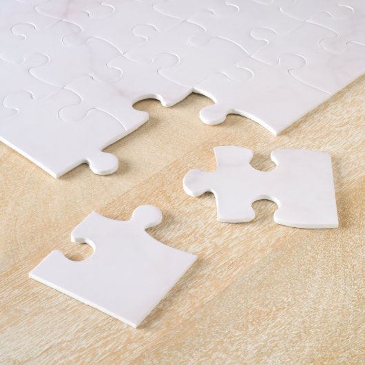 Beige en gele botanische maan grafisch legpuzzel (Zijkant)