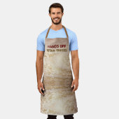 Beige en Goud Schort (Gedragen)