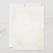 Beige en gouden vlinders Quinceañera Uitnodiging (Achterkant)