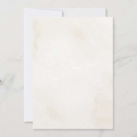 Beige en gouden vlinders Quinceañera Uitnodiging (Achterkant)