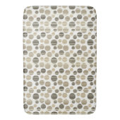 Beige en Gray Modern Polka Dots Badmat (Voorkant Verticaal)